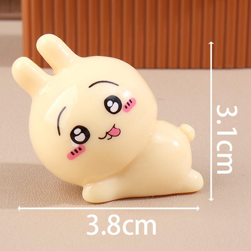 Cartoon Cute Mini Chiikawa Figurines  Miniature Desktop Car Ornament Crafts Diy Decoration Accessories Children Gifts