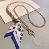 Cross Scarf Chain Lanyard Cross-body Lanyard Metal Chain Clip Mobile Phone Case Universal Lanyard Mobile Phone Phone Pendant