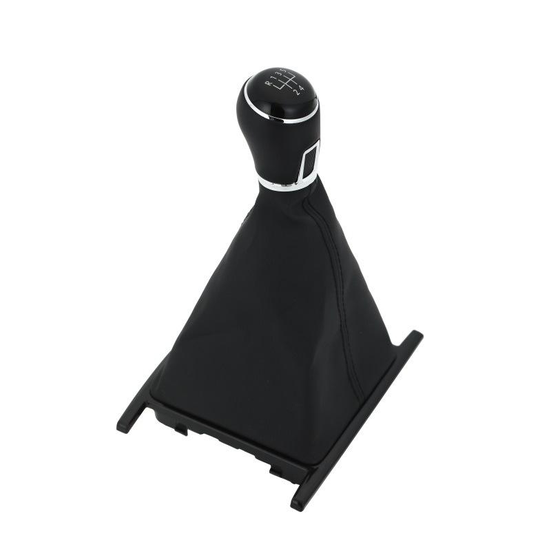 New MT Black 5/6 Speed Car Gear Shift Knob Lever Stick With PU Leather Boot For Volkswagen VW Amarok 2010-2024 Auto Accessories