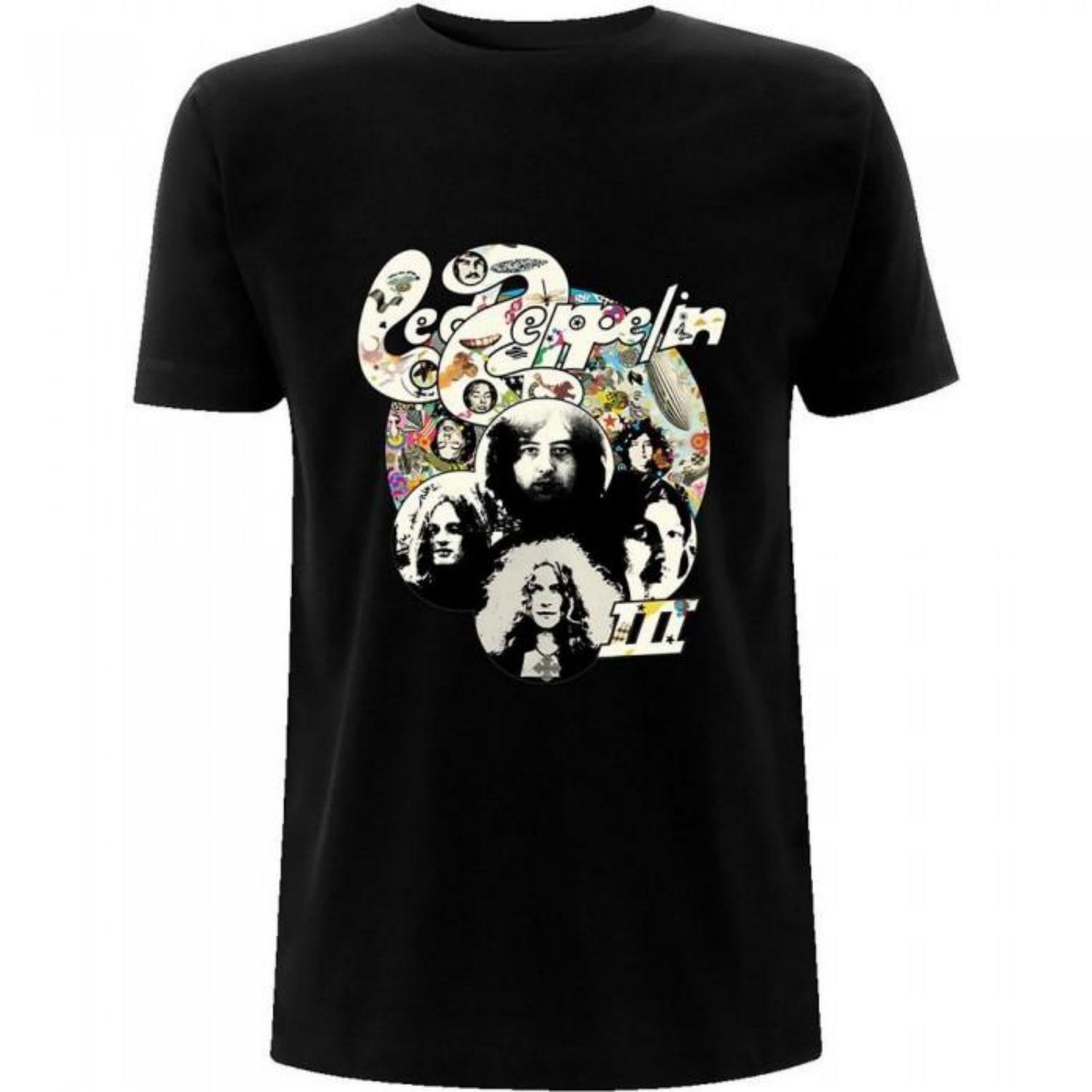 

Led Zeppelin Unisex Adult Photo III T-Shirt S чёрный