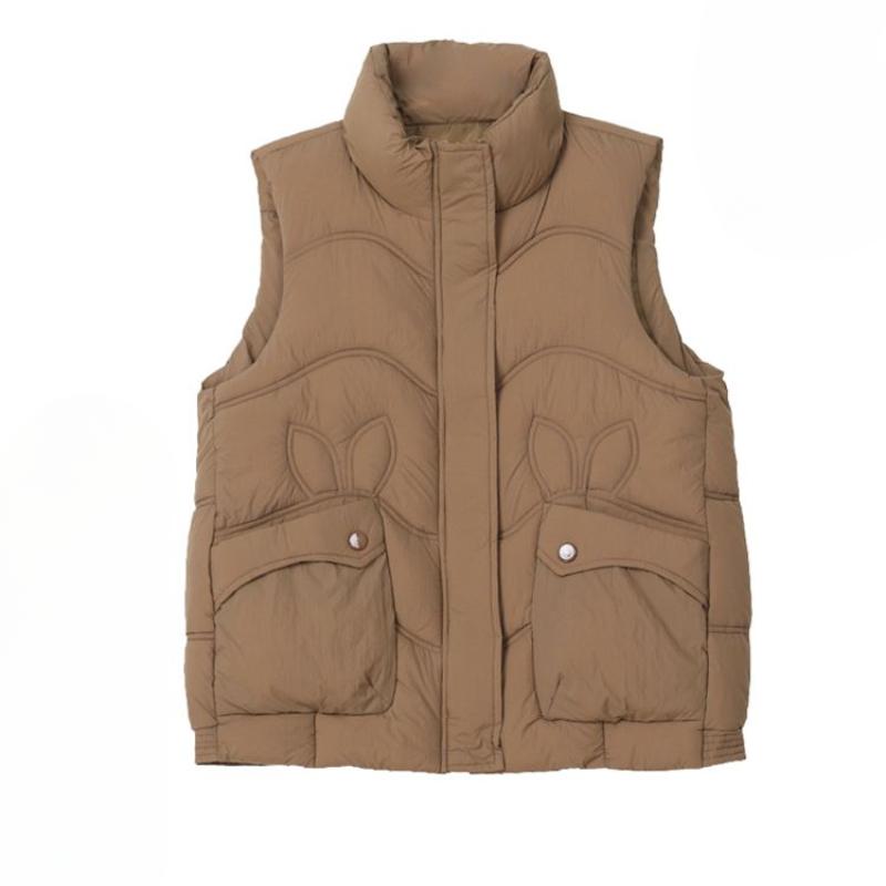 Winter Sleeveless Down Vest for Women    Stand-up Collar Warm Tank Top Casual Light Outerwear Vest