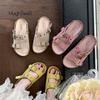 Fashion Luxury Pink Birken Sandal Woman Brand Design Suede Leatherette Buckle Strap Sandalias Ladies Summer Casual Thick Sole Mule Shoes