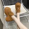Fashion Womens Loafers Shoes All-Match Female Footwear Clogs Platform Slip-on Summer New Comfortable Dress Creepers Spring Lace-Up