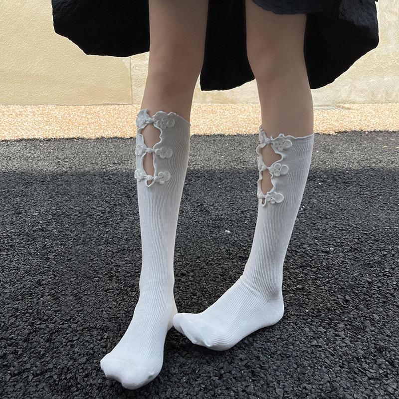 

Trendy Stockings Woman Fashion Leg Warmers Hollow Out Y2K Stockings Black Stretch Foot Cover Girls Punk Streetwear Hosiery One Size