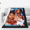 Megan Thee Stallion Blanket Rapper Music Flannel Throw Blanket Home Couch Decoration Soft Warm Bedsprea