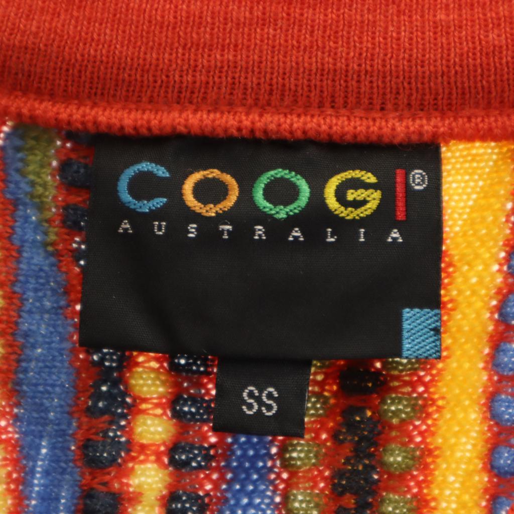 Coogi Fatto in Australia Manico complessivo Manica lunga Maglione lavorato a maglia 3D Uomo Usato