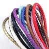 5 Yards/lot 6mm 7mm Round Braided Leather Cords PU Leather Cord Cordon Cuir For Bracelet Necklace DIY Jewelry Making