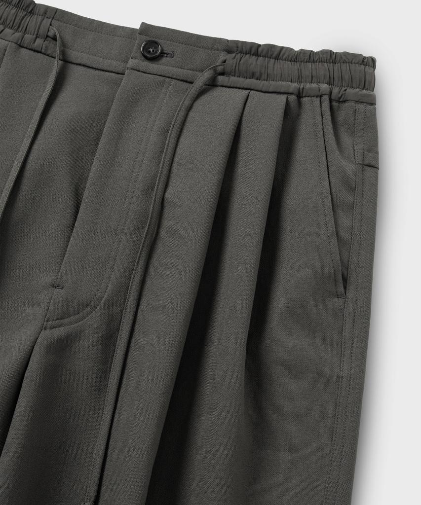 NONBLANK Loose Straight Fit String Pants_Khaki