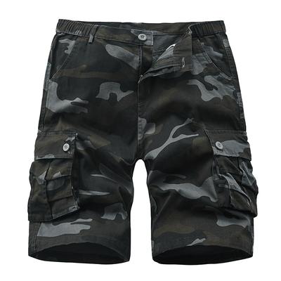 Men's Summer Camo Cargo Shorts Teenagers Casual Knee Pants Trendy Oversized Loose Outdoor Streetwear Breathable Fashion Short Trousers Daily Wear