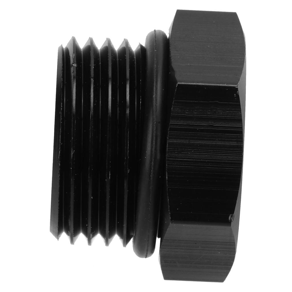 Block Off Plug Fitting Adapter Male Hex Steel Universal 4000PSI Black for VehicleAN10