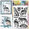 PVC Plastic Clear Stamps for DIY Scrapbooking Photo Album Decorative Cards Making Wolf 160x110mm