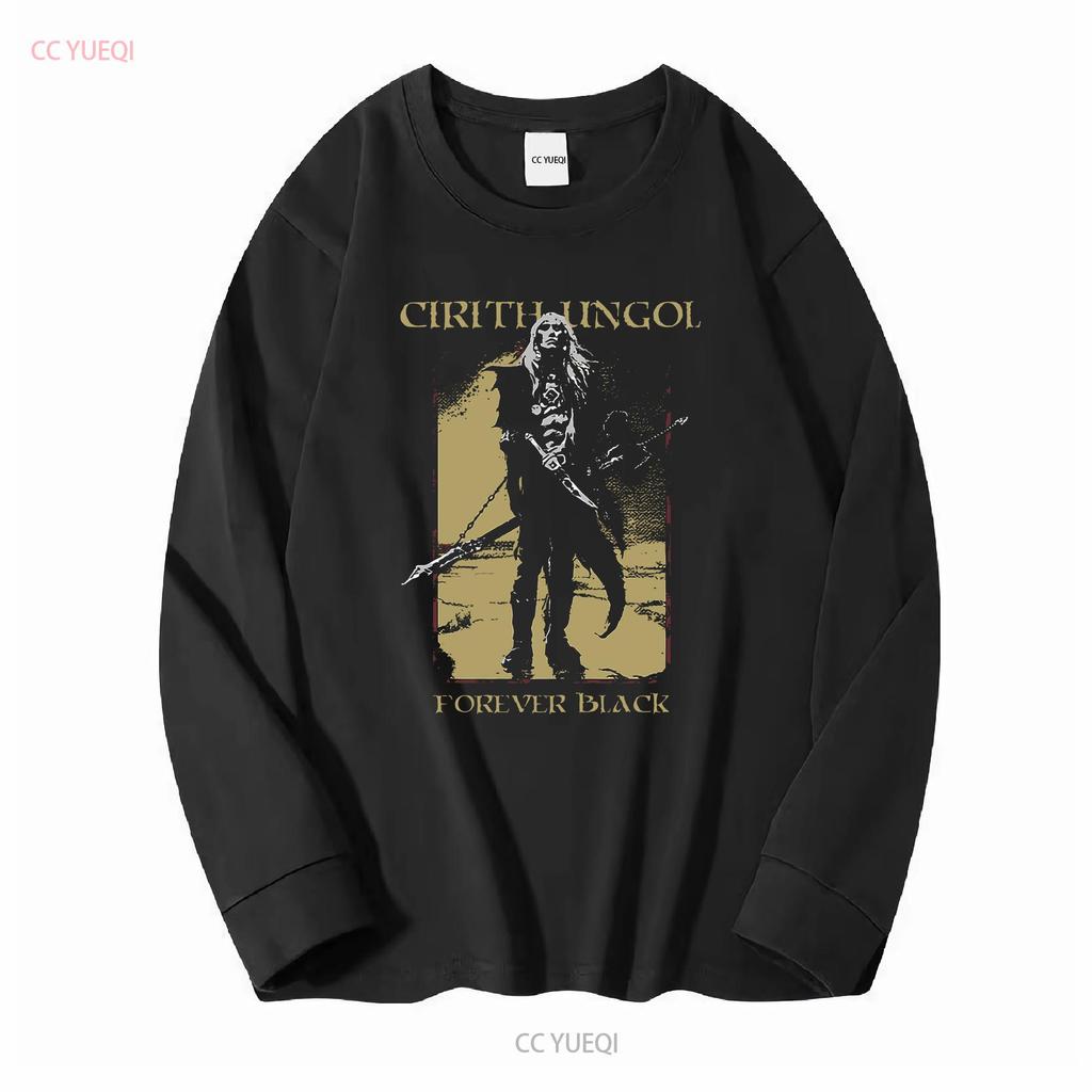 RETRO Cirith Ungol Forever Black T Shirt All sizes Q781 long or short sleeves vintage Washed Soft Stylish Stretched Breathable