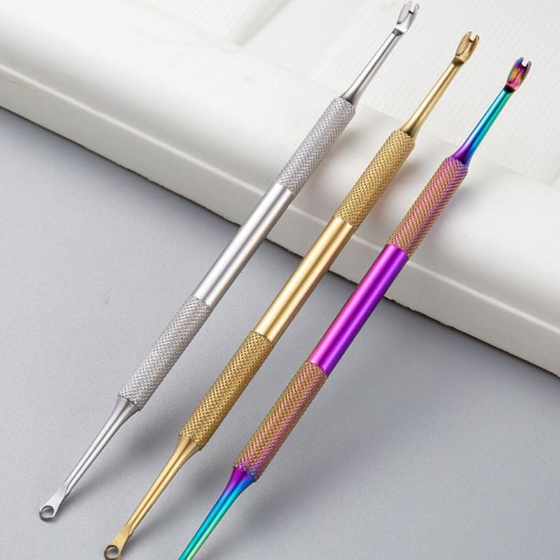 Professional Cuticle Pusher Remover Tool Featuring Double End Design And Vibrant Color Choices For Manicure Enthusiasts