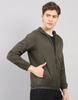 Rock.It Men's Regular Fit Solid Hooded Full Sleeve Jacket