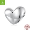 925 Sterling Silver Shining Heart Beads, Love Tree Of Life Diy Bracelet Accessories Valentine'S Day Series