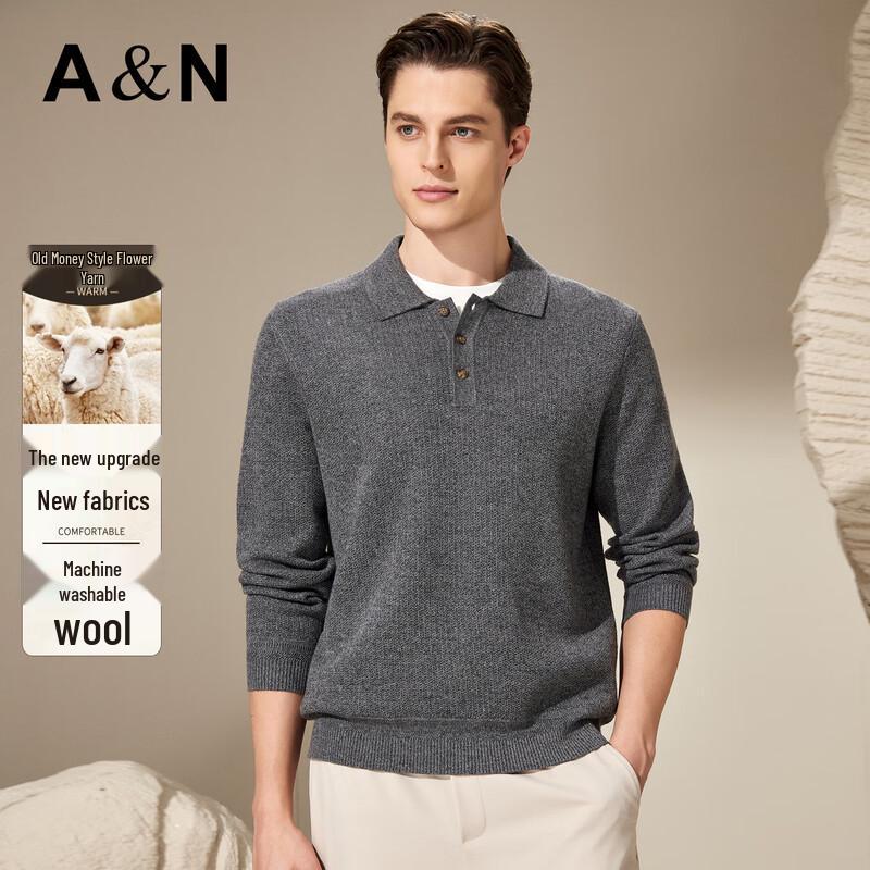 Men s Luxury Blended Wool Pullover Sweater L
