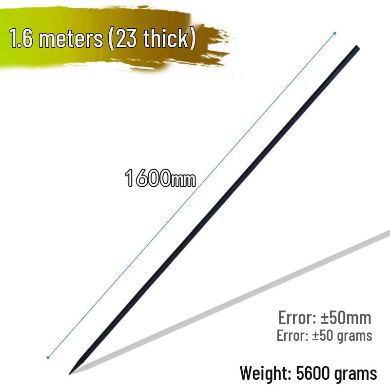 Junwen Extended Heavy-Duty Pointed Steel Pry Bar Chisel