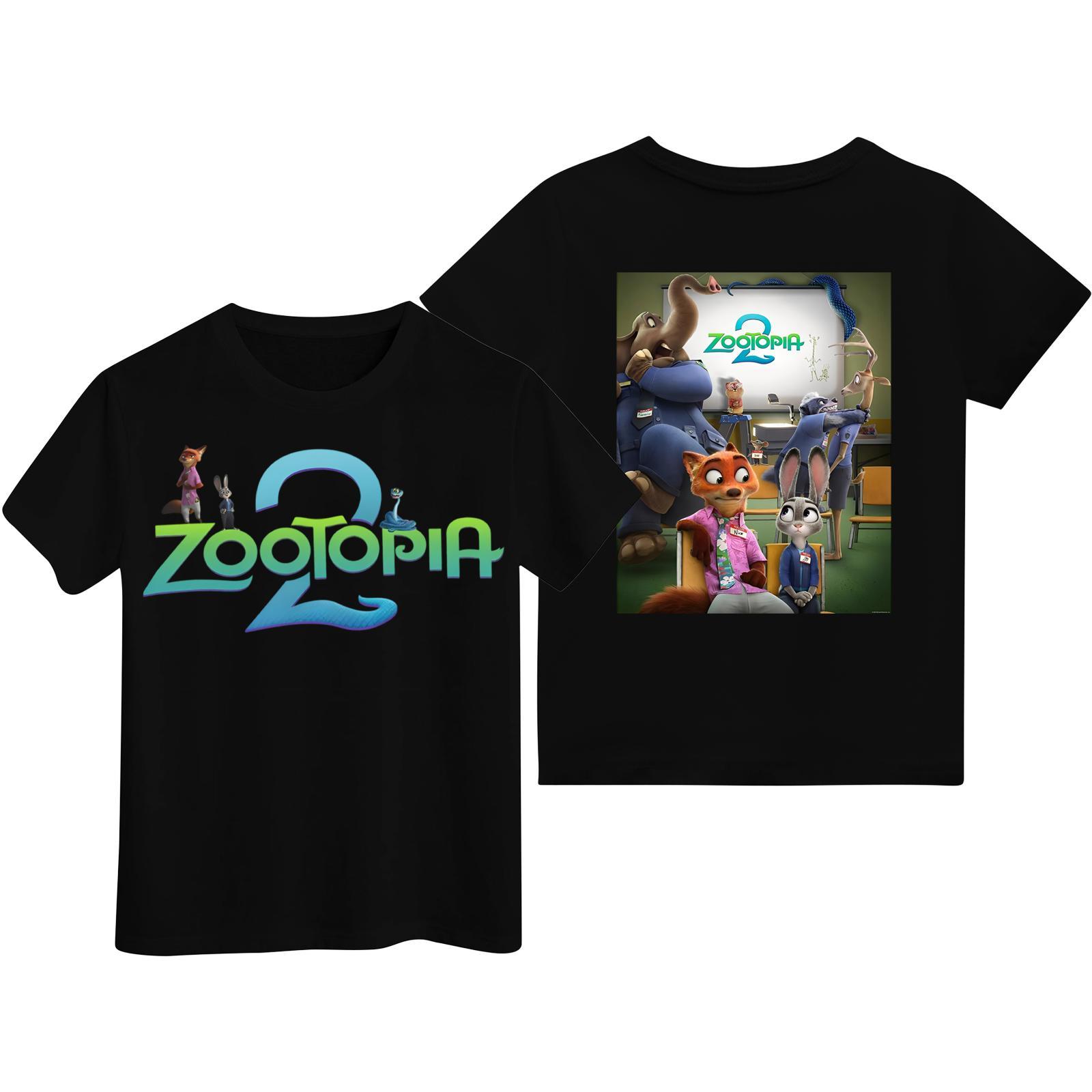 

Детская повседневная модная футболка с коротким рукавом и мультяшным принтом 150