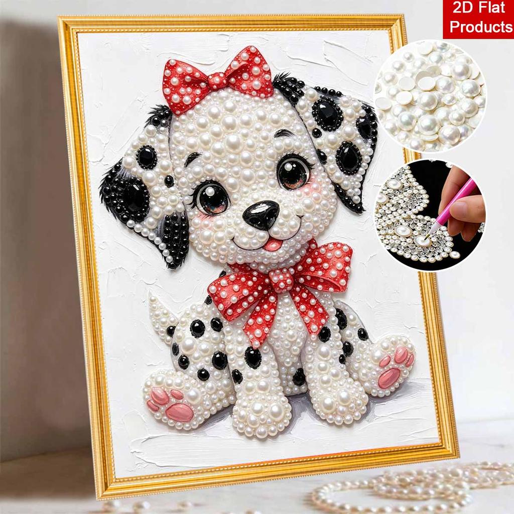Dalmation Puppy Pearl Painting Handmade Diy Pearl Art Painting Stickers Home Decoration Gifts