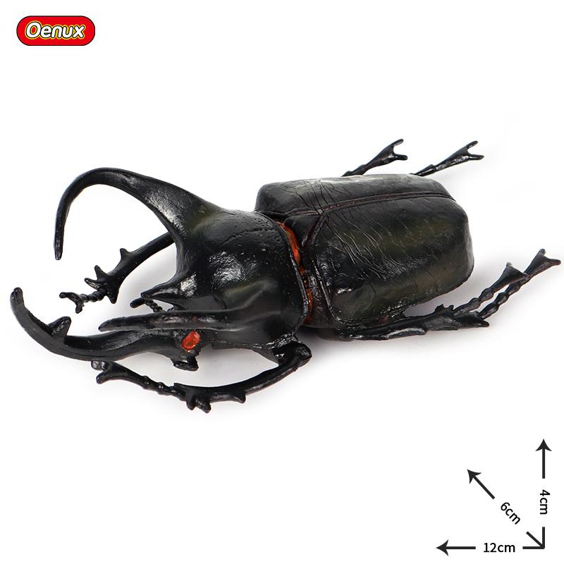 Oenux Wild Insect Animals Model Mantis Grasshopper Butterfly Bee Beetle Action Figures PVC Science Education Collection Kid Toy
