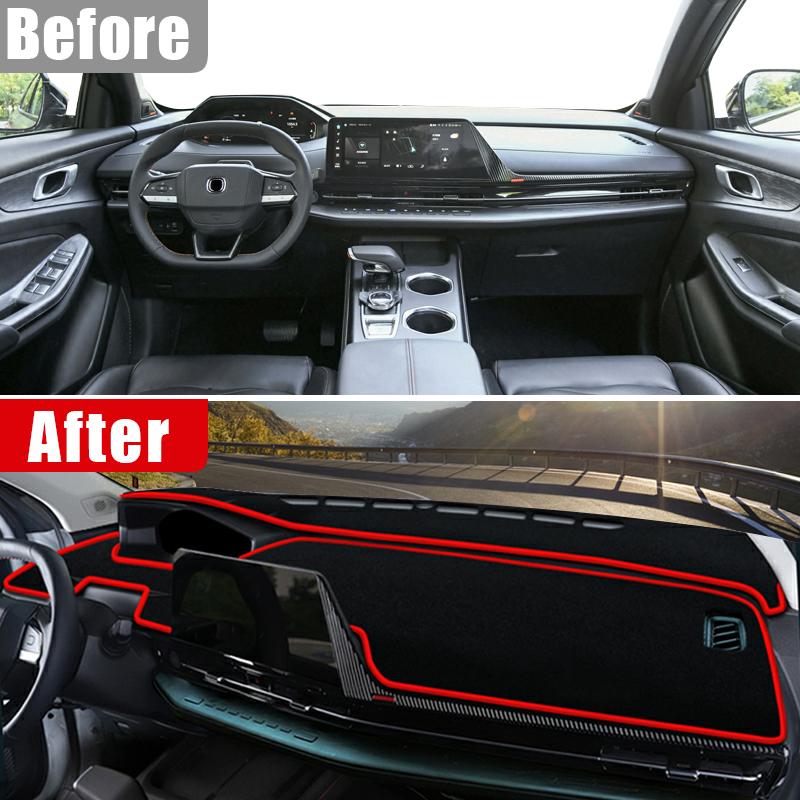 Car Dashboard Cover For Changan CS55 Plus 2024 CS55Plus trument Desk Sun Shade Mat Non-slip Pad Accessories