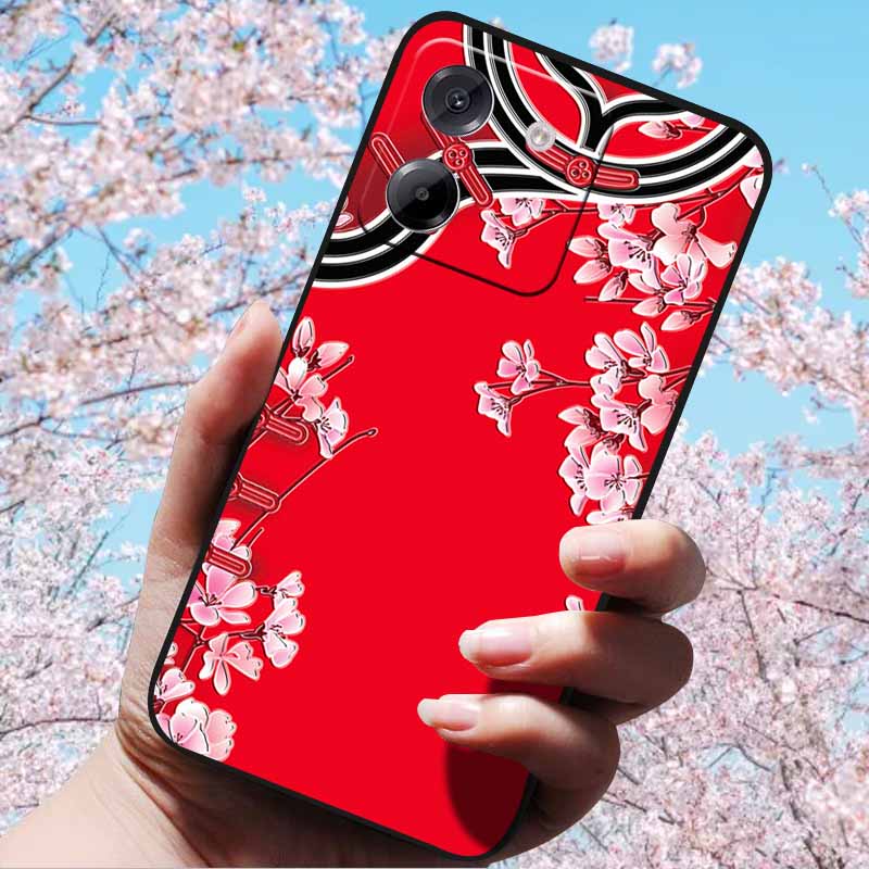 For Xiaomi Poco M7 Pro 5G Case 3D Relief Flower Emboss Soft Silicone various Flower For Poco M7 Pro 5G 3D CuteCartoon Cover Case