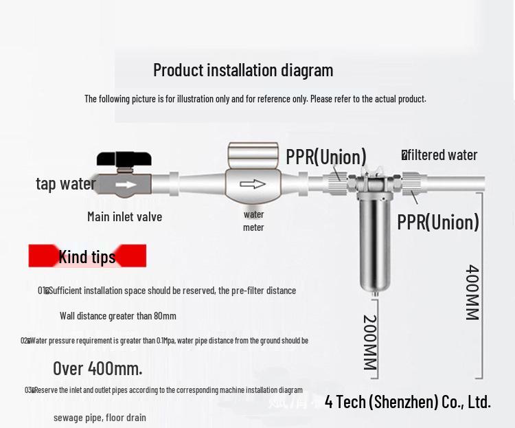 Stainless Steel High Flow Sediment Pre-filter for Whole House and Commercial Use