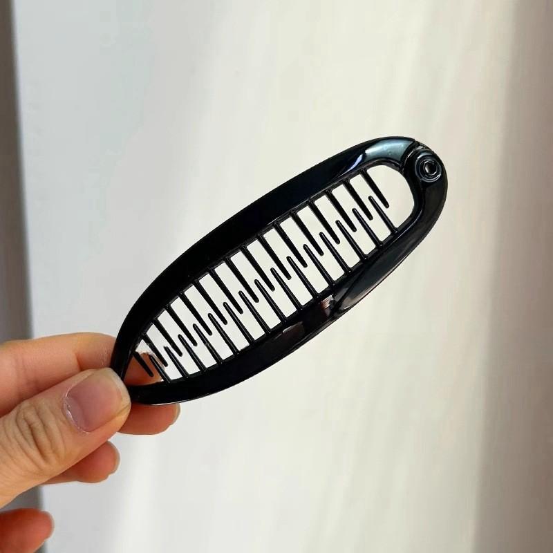 Korean Style Elliptical Hair Clip with Simple and Exquisite Back of The Head Banana Clip Hair Accessories
