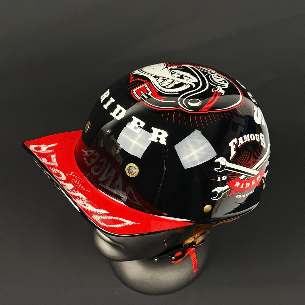 Motorcycle Half Helmet DOT Appd Shell Open Face UnisexAdult Helmet for Motorcycle Scooter