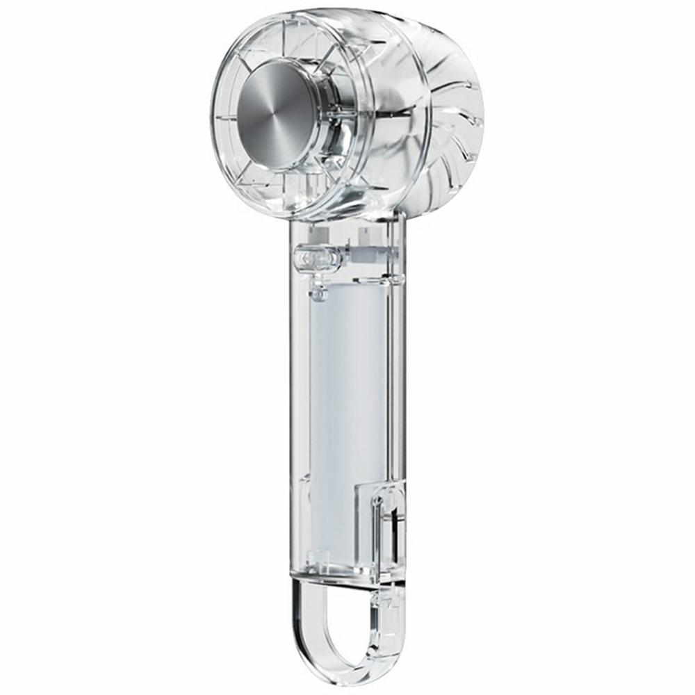 

W20 3 Speeds Adjustable Summer Cooling Fan Transparent Portable Handheld Turbine Fan with Hook A