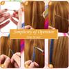 10Pcs Colored Hair Feathers Extension Kit for Women Long Straight Synthetic Hair Feather for Cosplay Party