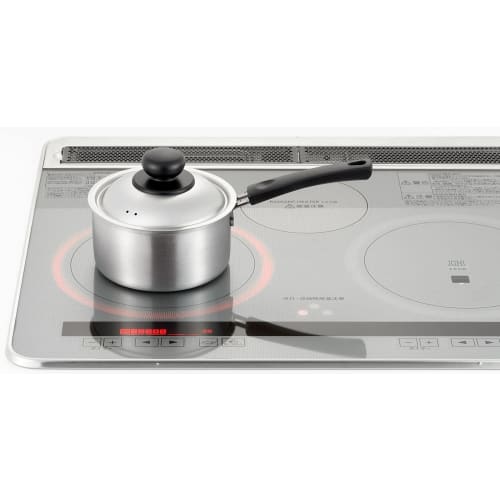 Yoshikawa Cook Easy Saucepan, 14cm, Gas and Induction Compatible, Stainless Steel, Made in Japan, SJ3318, Silver