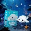 Cartoon Ocean Park Shark Micro Building Blocks Toy Compatible with Lego