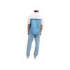 Coach SS24 Letter Logo Color Block Single-Breasted Short Sleeve Shirt Men shirts Blue CO811-BLM