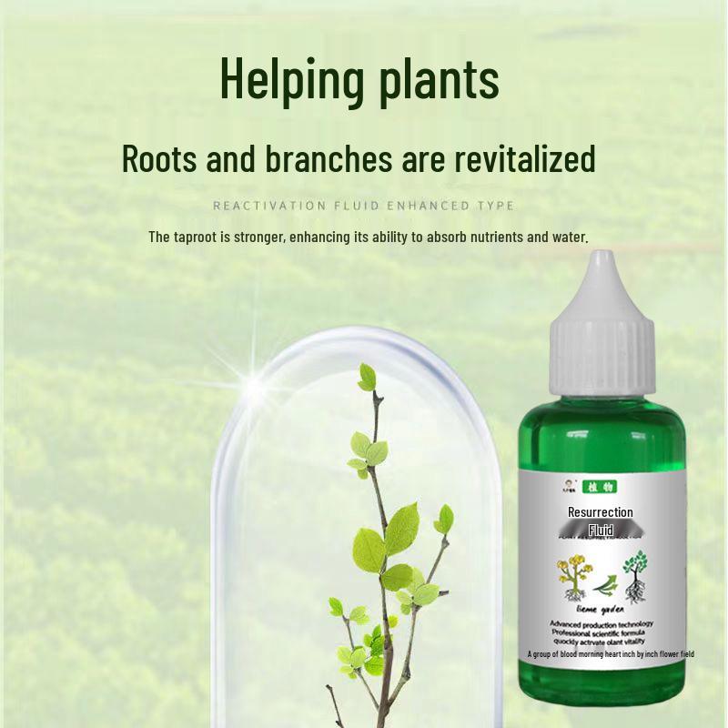 Universal Plant Revival Solution: Enhances Budding, Strengthens Roots, Nutrient-Rich Liquid for Green Plants