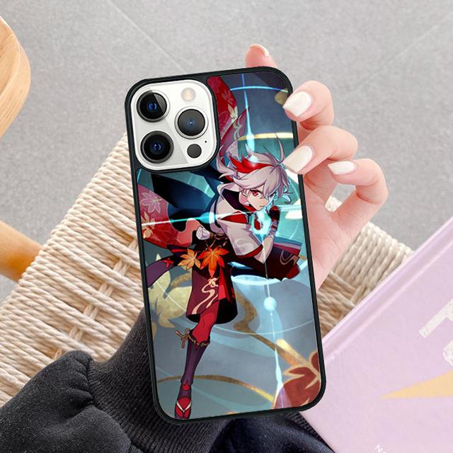 Genshin Impact Kaedehara Kazuha Phone Case For Apple Pro Max Plus SE Coque For iPhone 17 Air 13 12 14 15 16  Cover