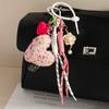 Fashion Cloth Girl Heart Bow Woven Rope Highend Bag Charm For Spring 2025