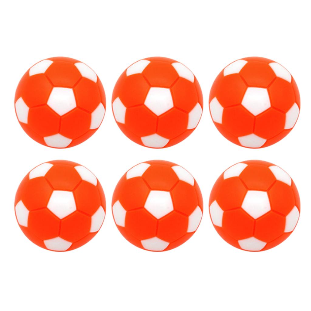 6 Pcs Foosball Table Balls Official Tabletop Game Balls Table Game Mini Football Table Soccer Balls World Cup Accessory