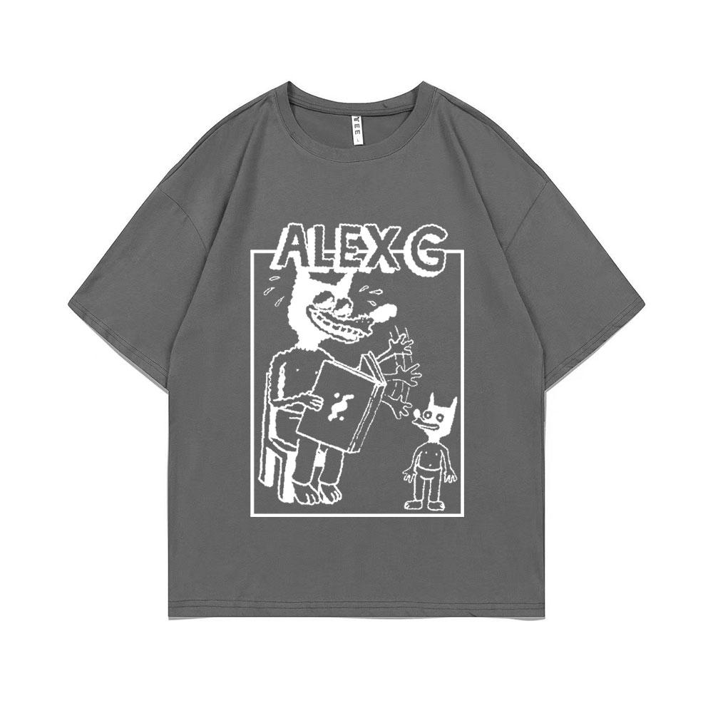 Funny Sandy Alex G Storytelling Logo Graphic Print Tshirt Summer Men Women Causal Pure Cotton T-shirt Male Fashion Vintage Tees