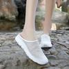 Lazy Bag Head Slippers Couple Summer New Fly-woven Breathable Thin Mesh Light Wear-resistant Men's Casual Half Drag