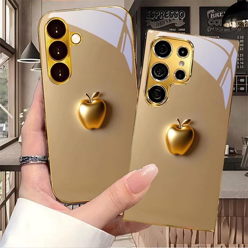 Perfect Blessing Fruit Electroplated Golden Phone Case For Samsung A22 A32 A42 A52 A72 A23 A33 A53 A73 A34 A35 A37 A57 Cover