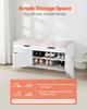 Shoe Bench, 1050 X 350 X 503 Mm Entryway Bench with Lift Top Storage and Seat Cushion, 250lbs Shoe Storage Rack with 3 Cabinets and Height Adjustable