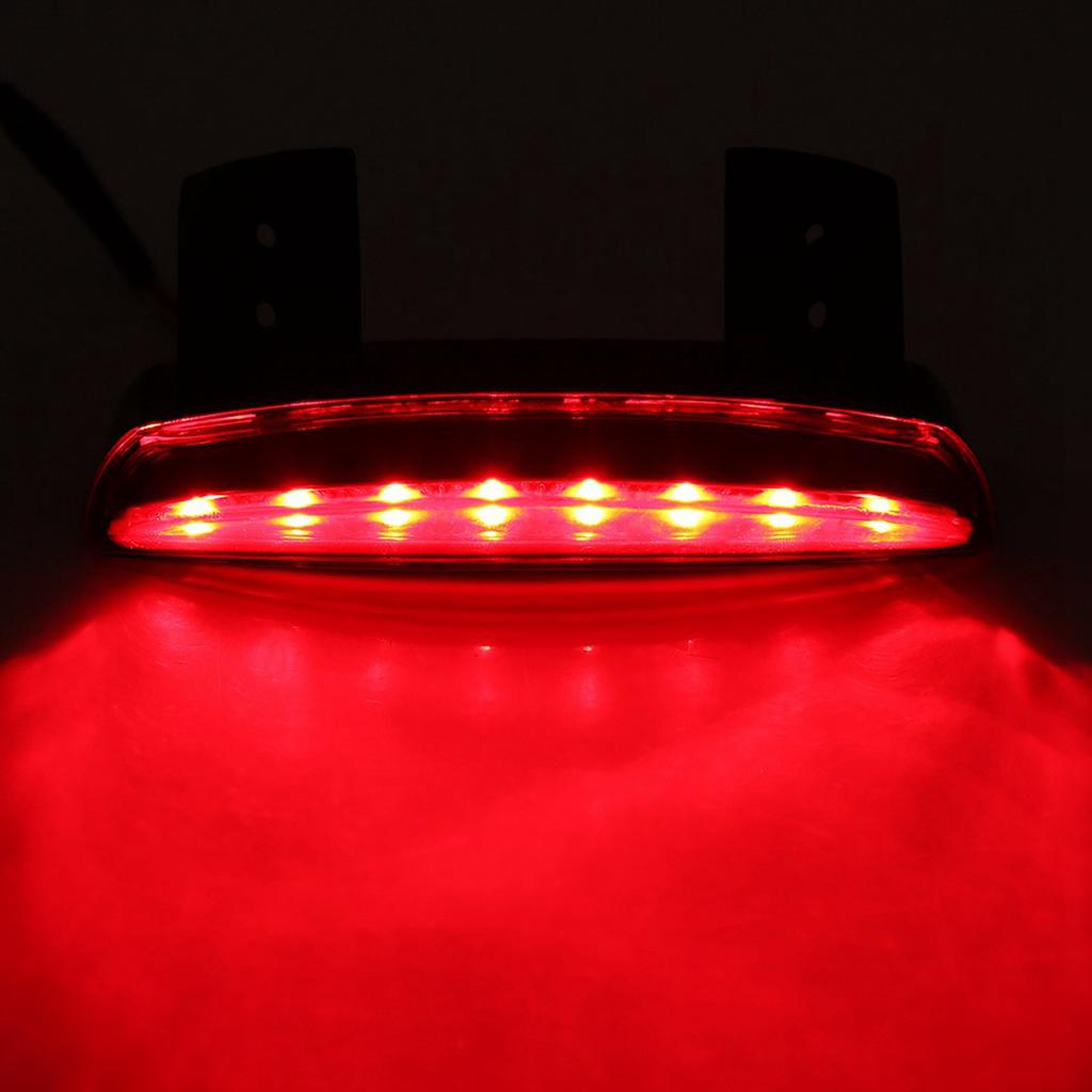 Motorcycle Rear Brake Tail Light 8 LED License EB For Bobber Cafe Racer