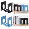 1/2PCS Metal Book Stand L-Shaped Book Stoppers Supports Durable Desk Bookshelf Book Office
