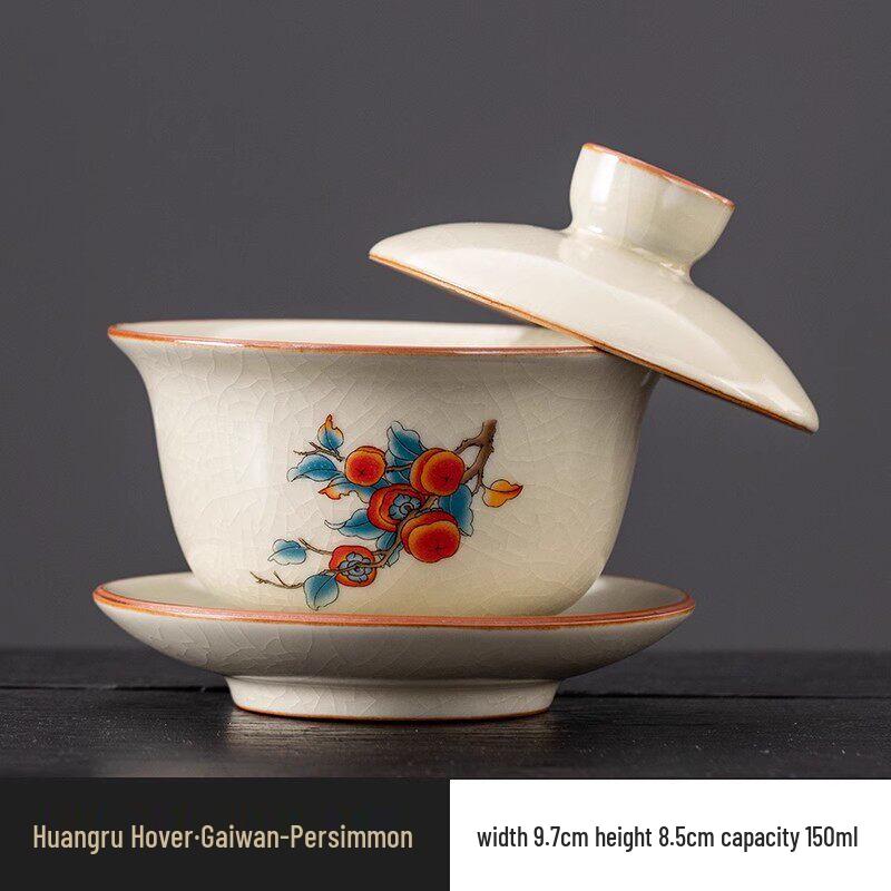 

150ml Ru Kiln Anti-Scald Gaiwan Tea Cup