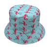 Flamingo Print Double-Sided Bucket Hat Men'S And Women'S Fashion Versatile Spring And Summer Sunshade Hat