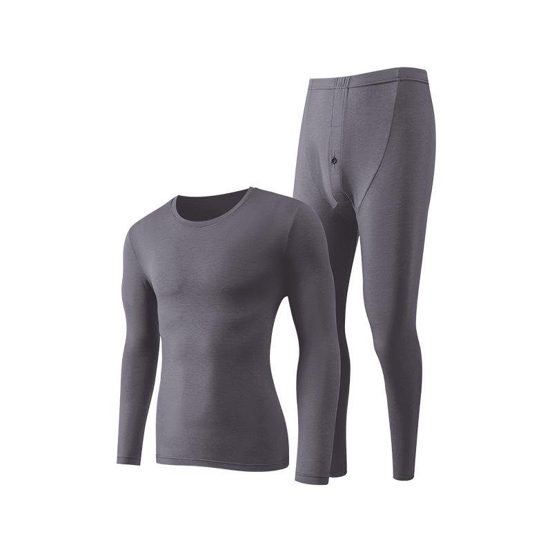 Modal Men's Thermal Underwear Set: Light & Warm Base Layer for Autumn/Winter.