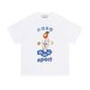 Casablanca Unisex Short Sleeve T-Shirt With Cosmic Castle Letter Print Loose Fit Cotton Tee