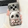 For Xiaomi Redmi 14C Case PocoC75 Cute Panda Cartoon Cover Soft TPU Phone Case For Xiaomi Poco C75 C 75 Redmi14C Back Cover Bags