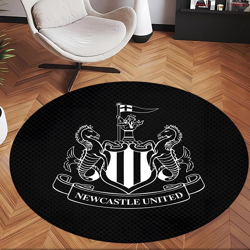 Newcastle Unite (19) Tapis de Bureau Rond Tapis de Sol Décoratif pour Bureau Chambre Salon et Espace Maison